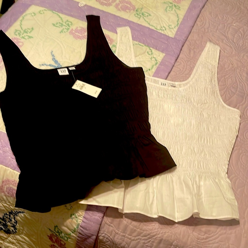 Two gap peplum tops